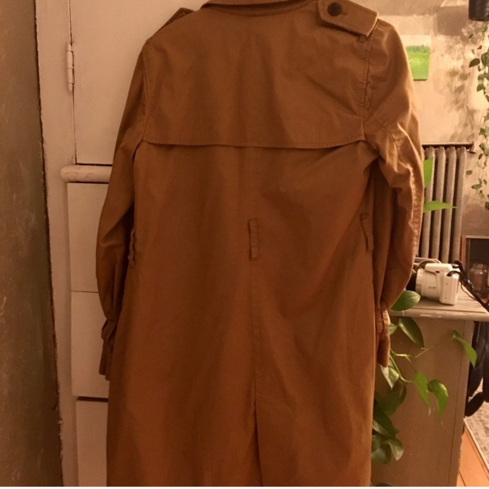 J. Crew City Trench Coat, camel, size 4 - Picture 8 of 13